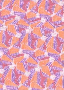 écharpe de portage jacquard orange-violet