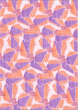 écharpe portage jacquard orange-violet bio