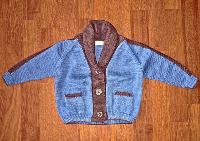 Gilet laine enfant tricoté main