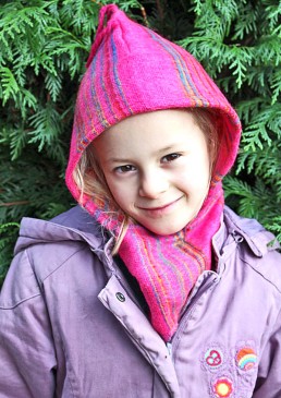 Echarpe cagoule enfant en laine