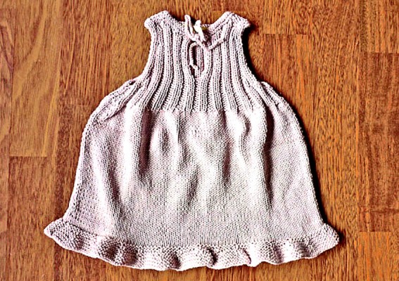 Robe tricotée coton bio