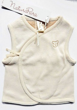 Gilet bébé bio "Nounours" Natura Pura