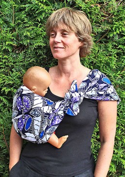 Porte bébé pagne africain wax