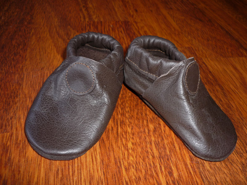 chaussons cuir bébé